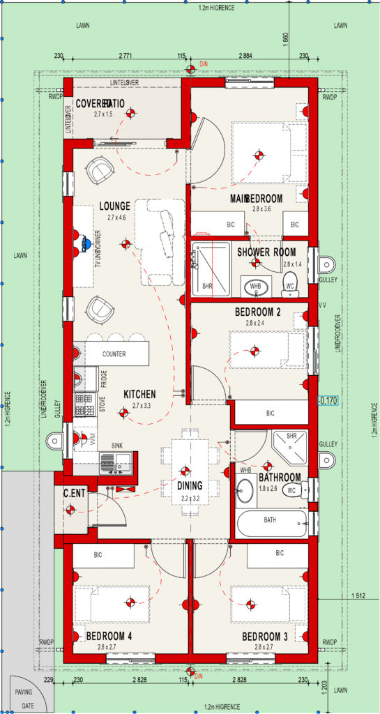 4 BED SIMPLEX UNITS